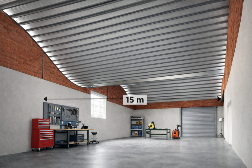 Chapa autoportante recta para cubierta de mas de 15 metros